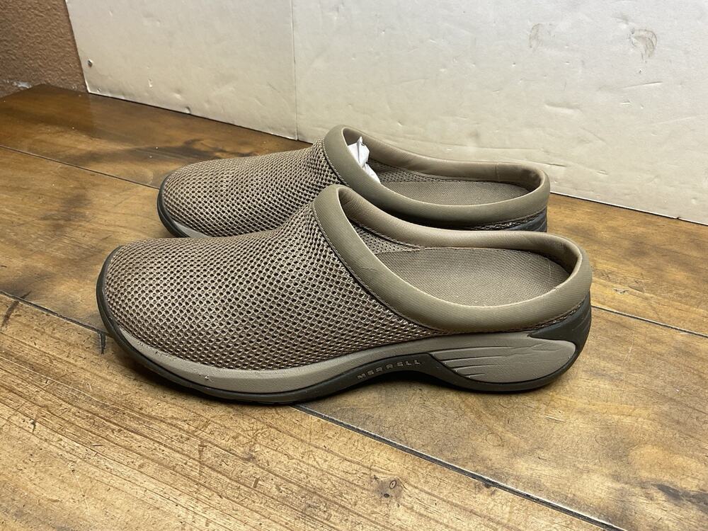 Merrell Encore Breeze 2 Clogs Womens 11 Slip On Shoes Deep Tan Orthotic Comfort